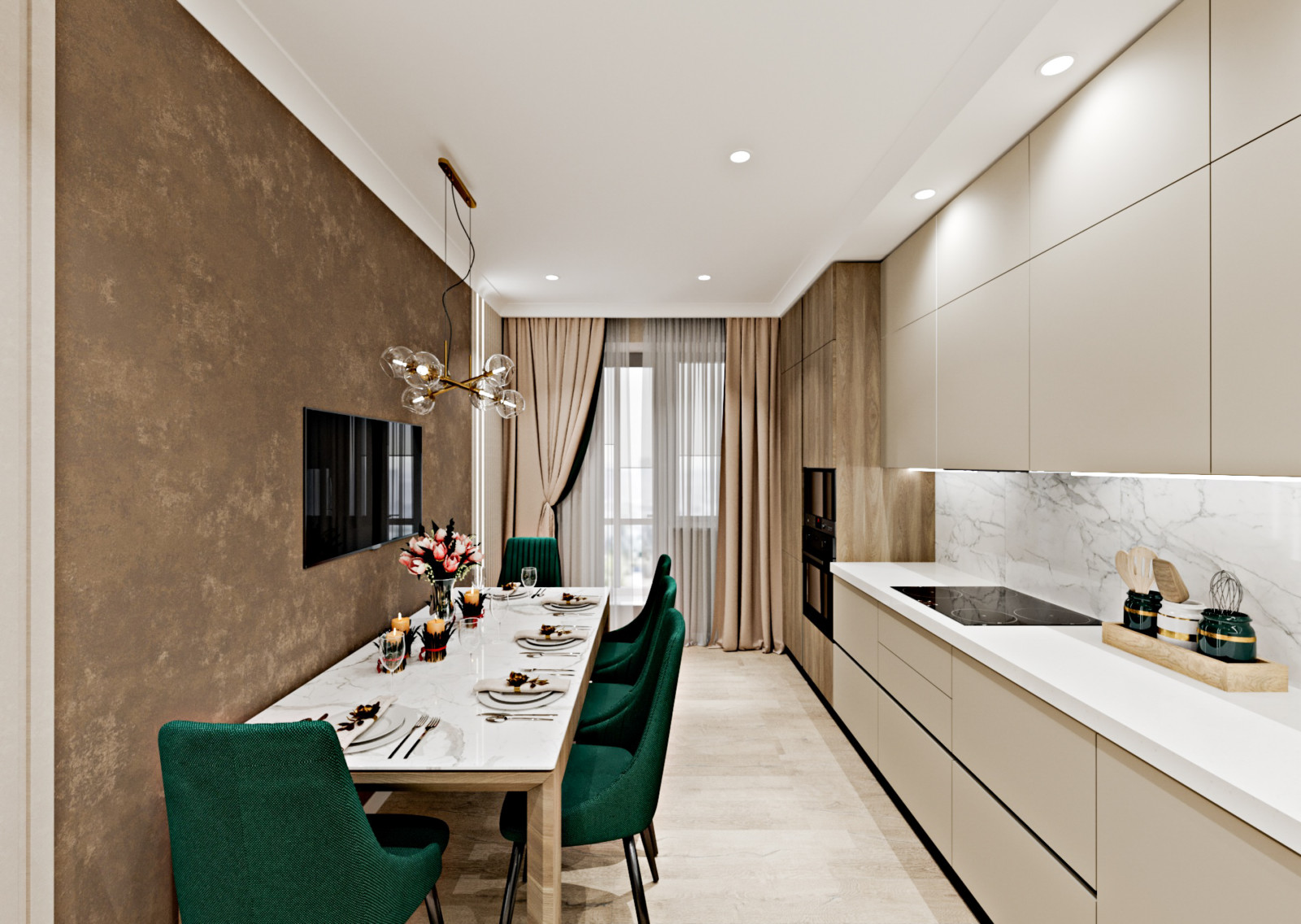 Трехкомнатная квартира для семьи