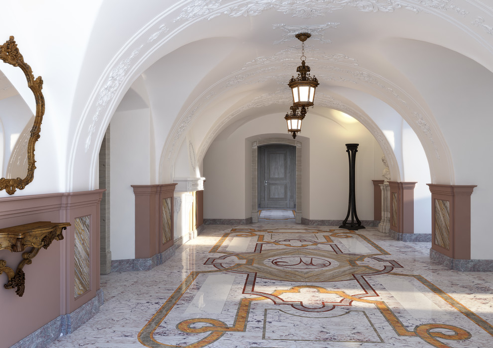 Интерьеры старинного дома 3200 кв метров в Австрии