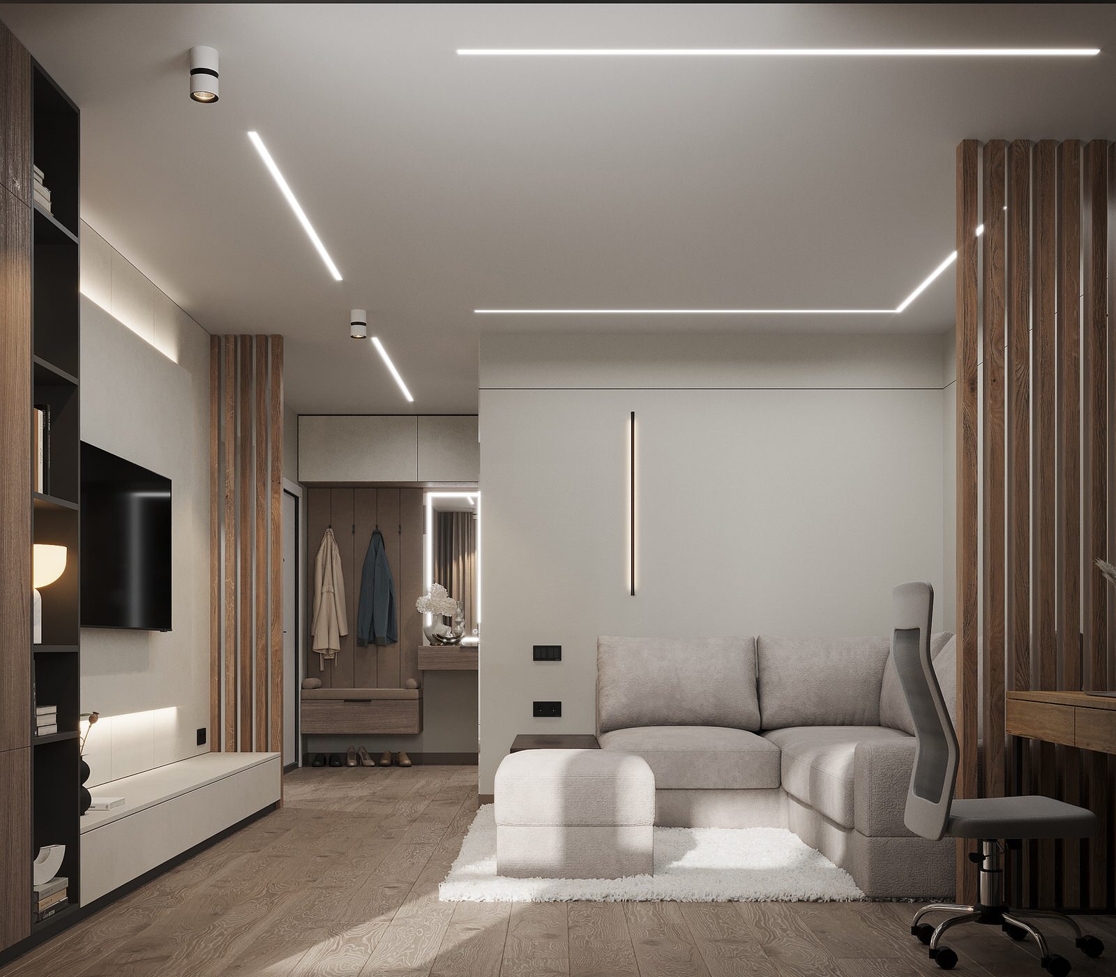 Трехкомнатная квартира с видом на лес