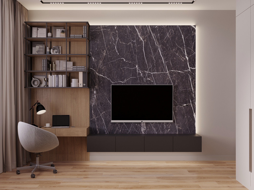 Проект двухкомнатной квартиры в ЖК «Серебряный фонтан» г. Москва