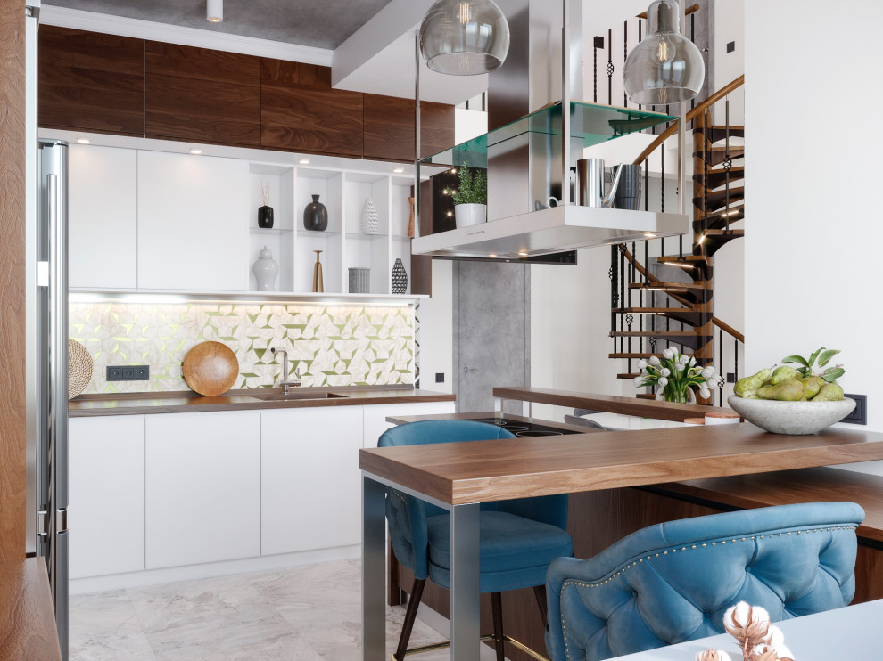 Дизайн-проект двухуровневой квартиры. 111,37 кв.м