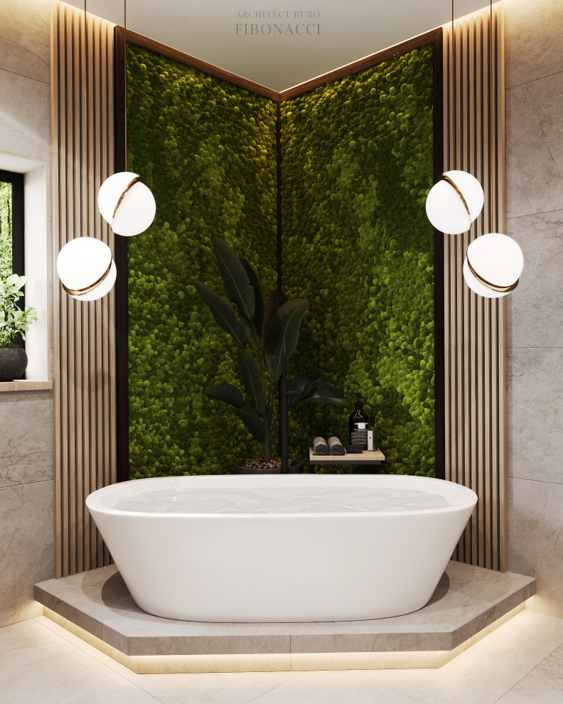 Проект ванной 9 м. кв