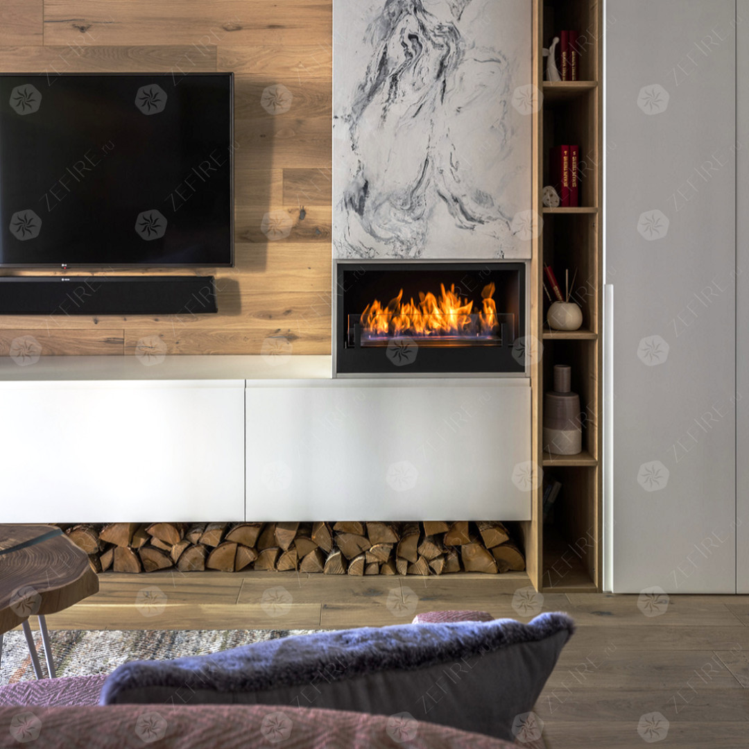 Обложка проекта: Компактная каминная в стиле ЭКО