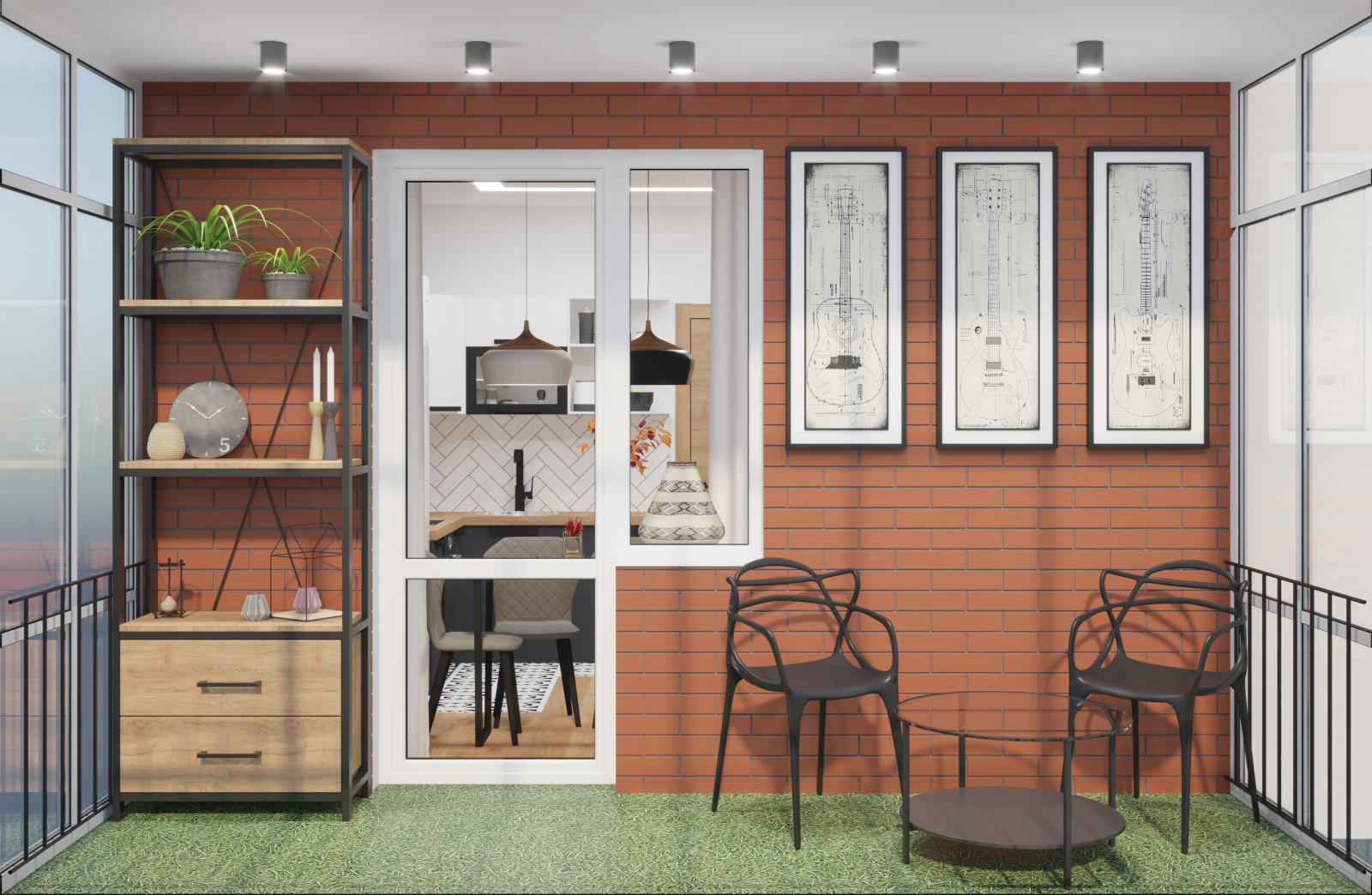 Яркая однокомнатная квартира