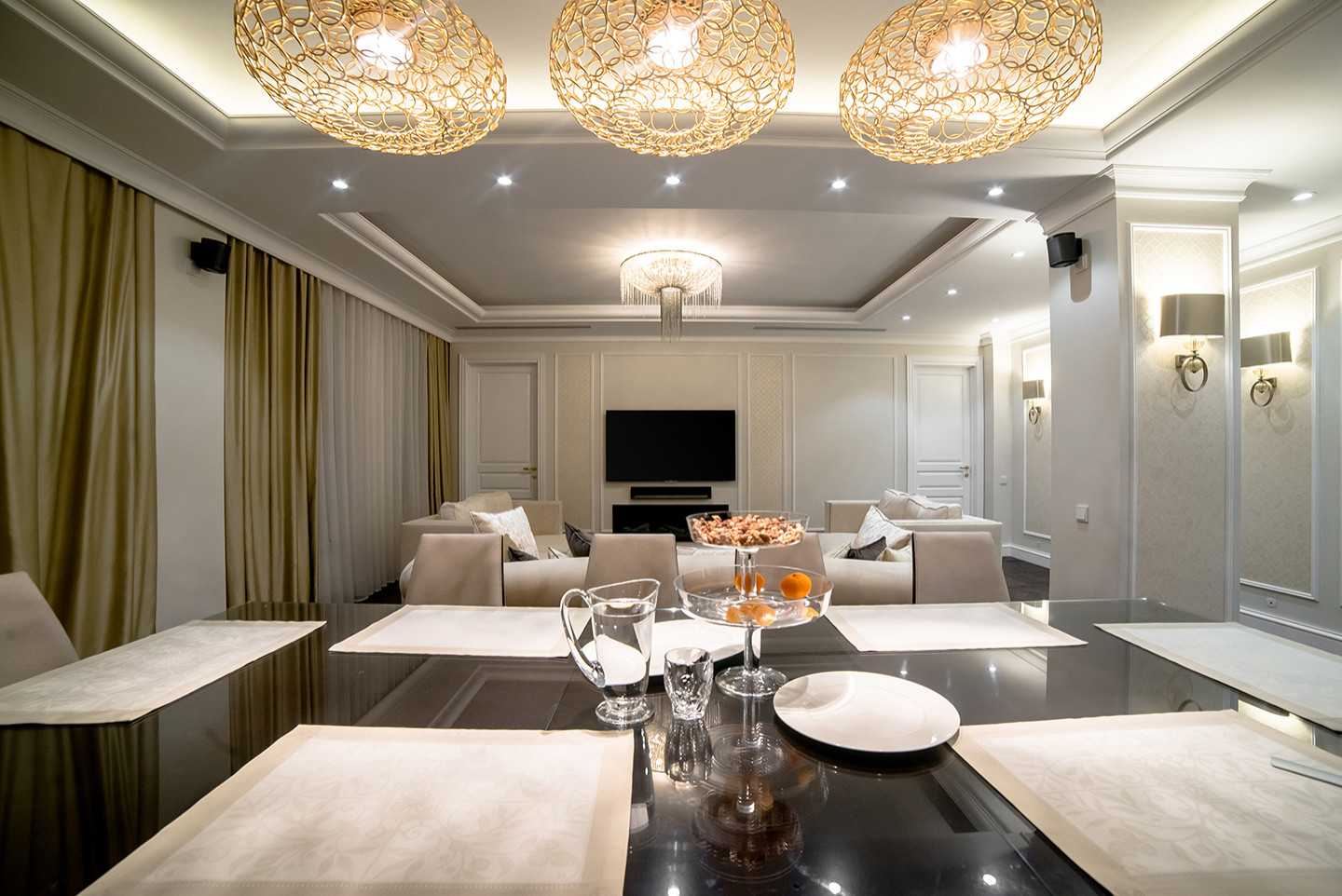 Ремонт пятикомнатной квартиры 210 кв.м в стиле неоклассика