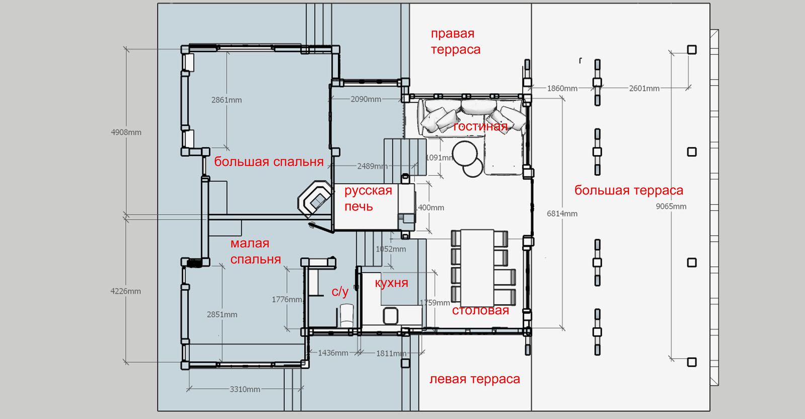 Гостевой домик с русской печкой