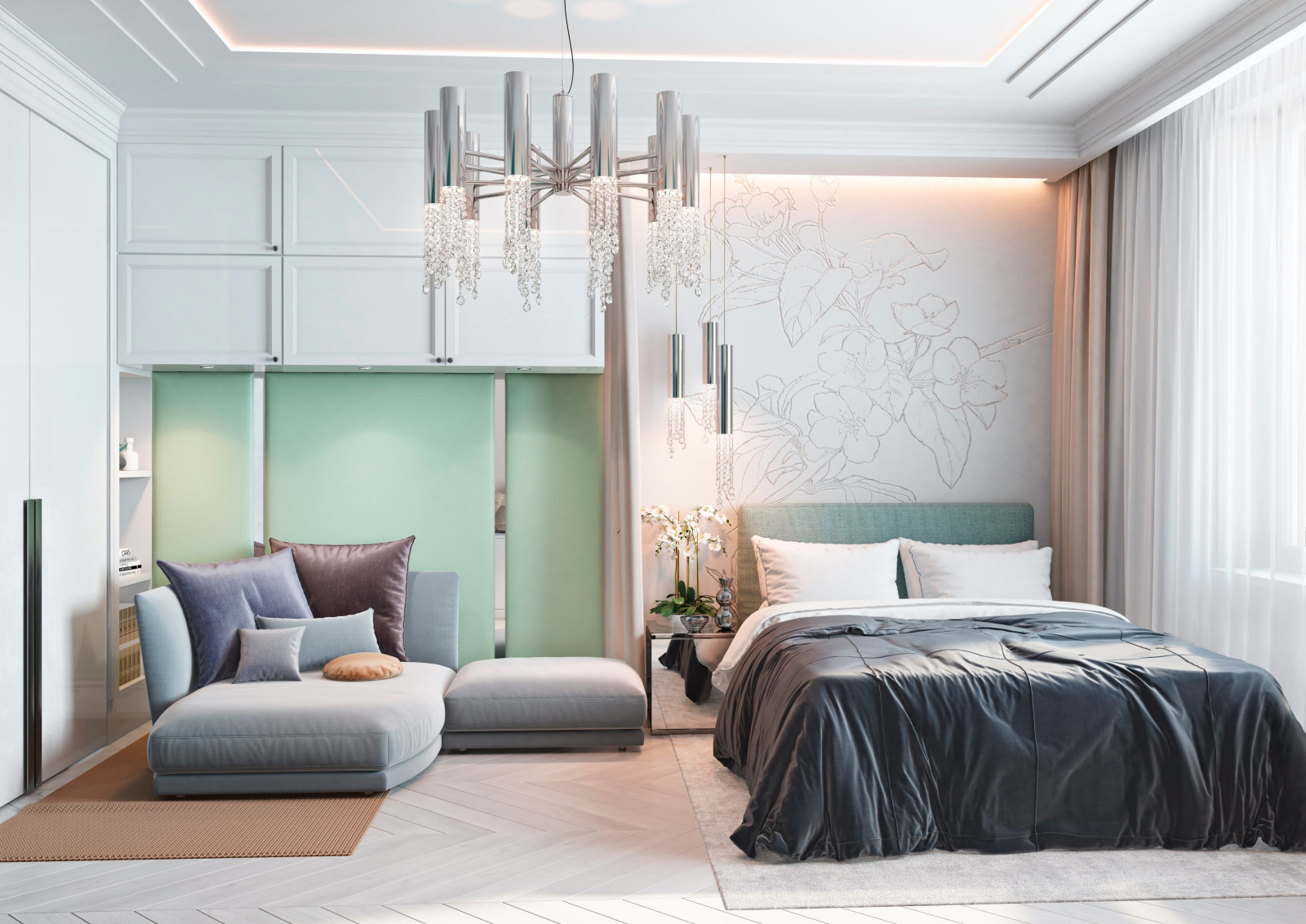 Дизайн и ремонт квартиры в ЖК «Донской Олимп» — Пересечение миров.