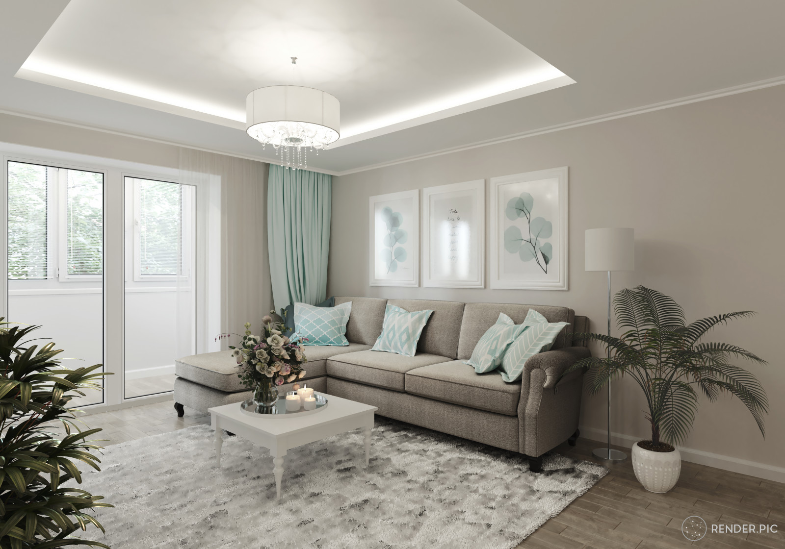 Обложка проекта: Визуализация квартиры