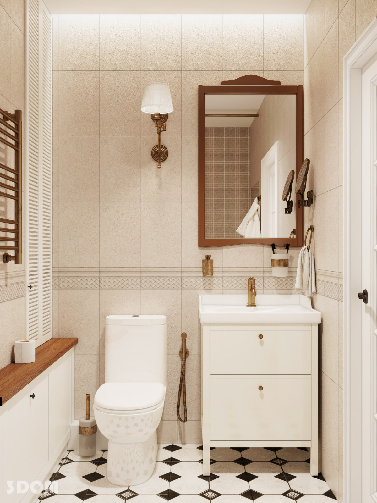 КВАРТИРА ЖК "ТВОЙ ДОМ" АКСАЙ 82кв.м | 3DOM
