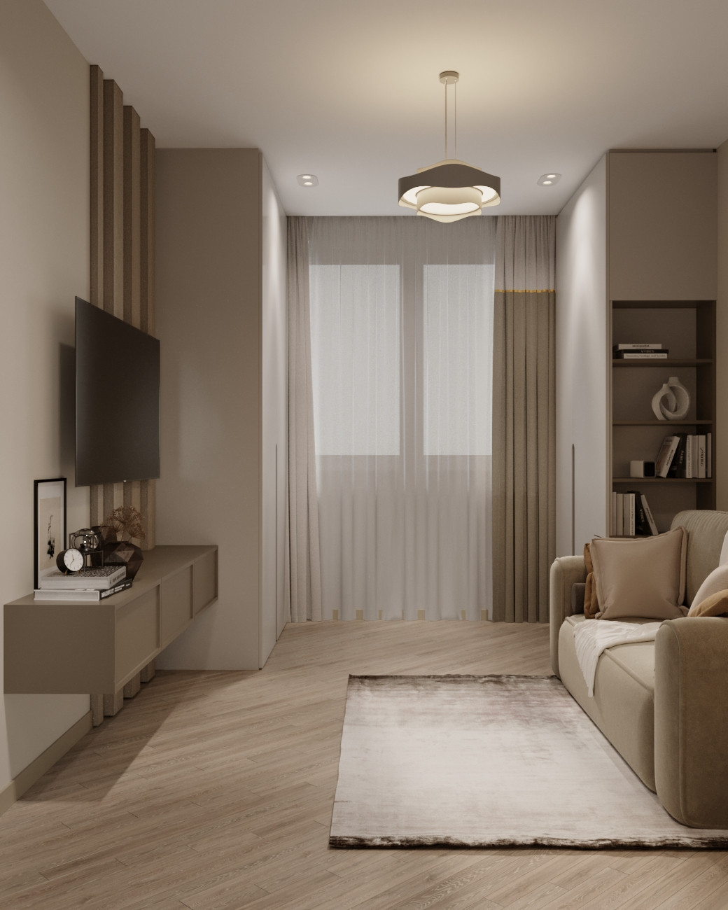 Современный дизайн-проект в пастельных тонах