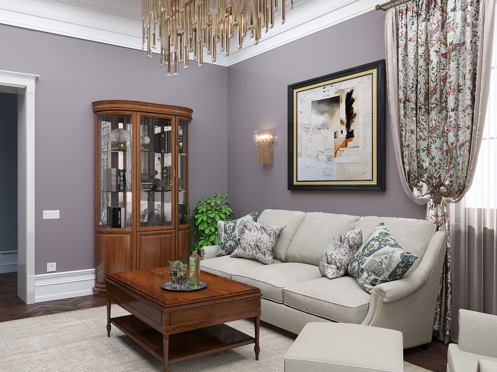 Дизайн-проект трехкомнатной квартиры для пары средних лет.