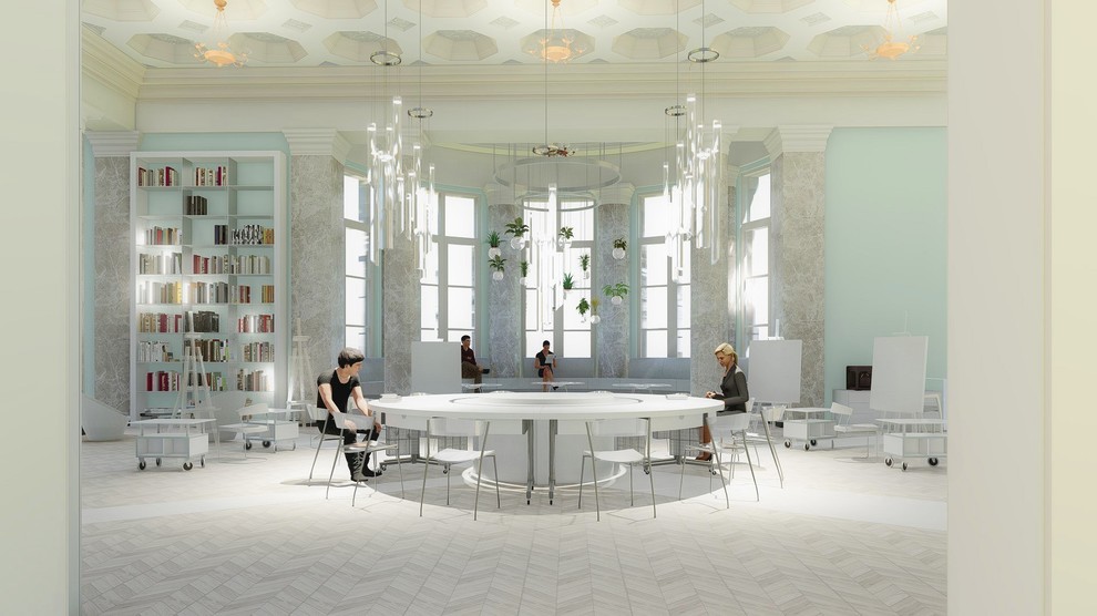 Обложка проекта: Концепция интерьеров павильона Кролиководство ВДНХ под Школу Новых искусств