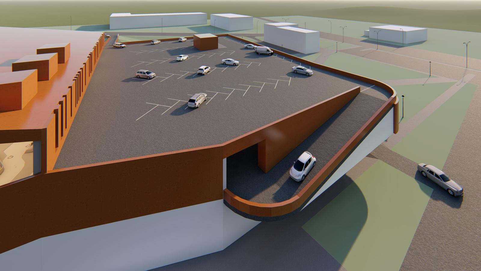 Проект здания аквапарка в Смоленске по ул. Кашена