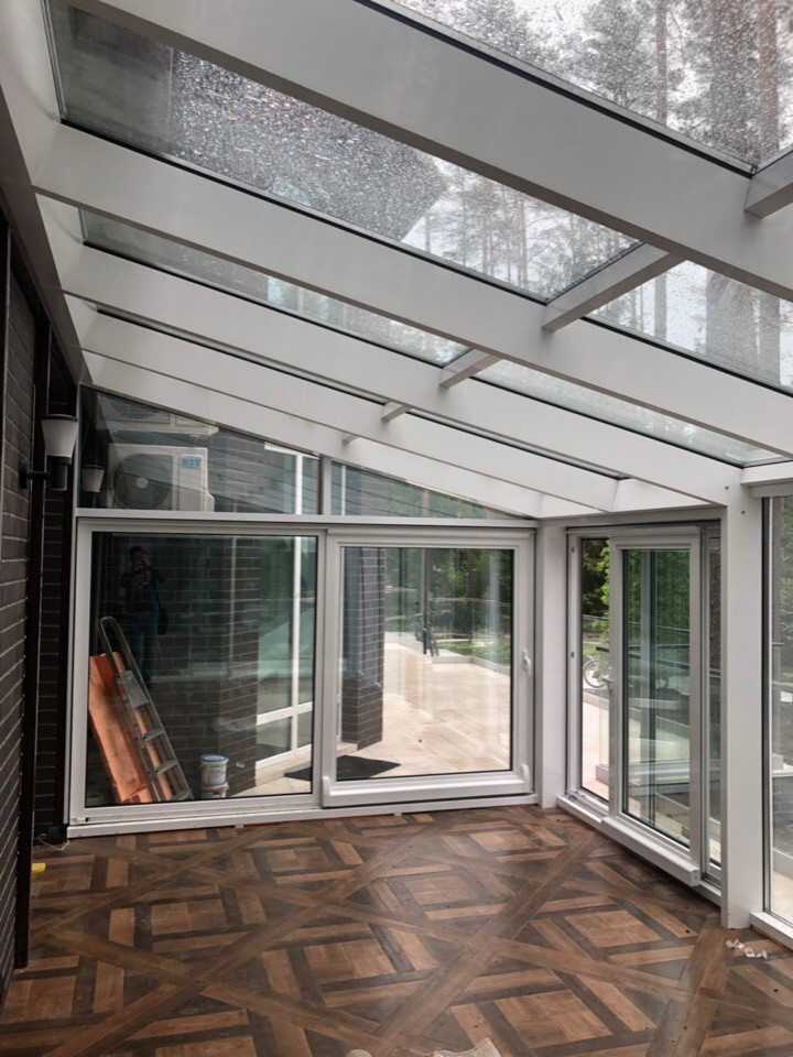 Зимний сад белый