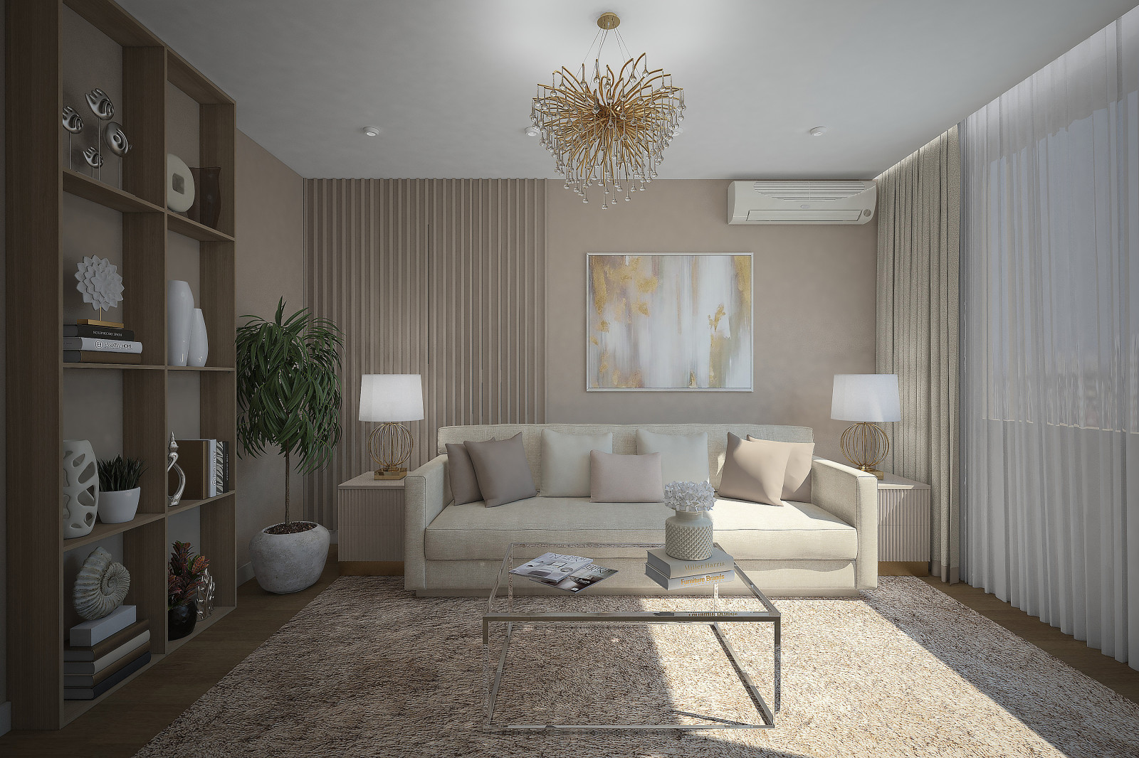 Квартира для молодоженов. Комната для гостей.