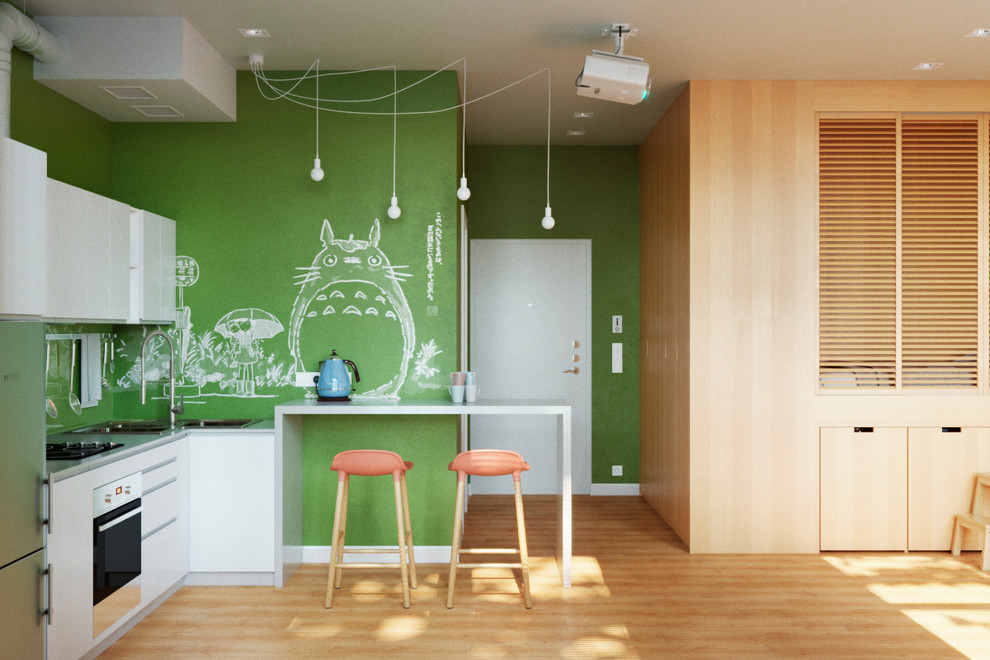 Проект интерьера квартиры - студии «Оригами», Санкт - Петербург /43м2