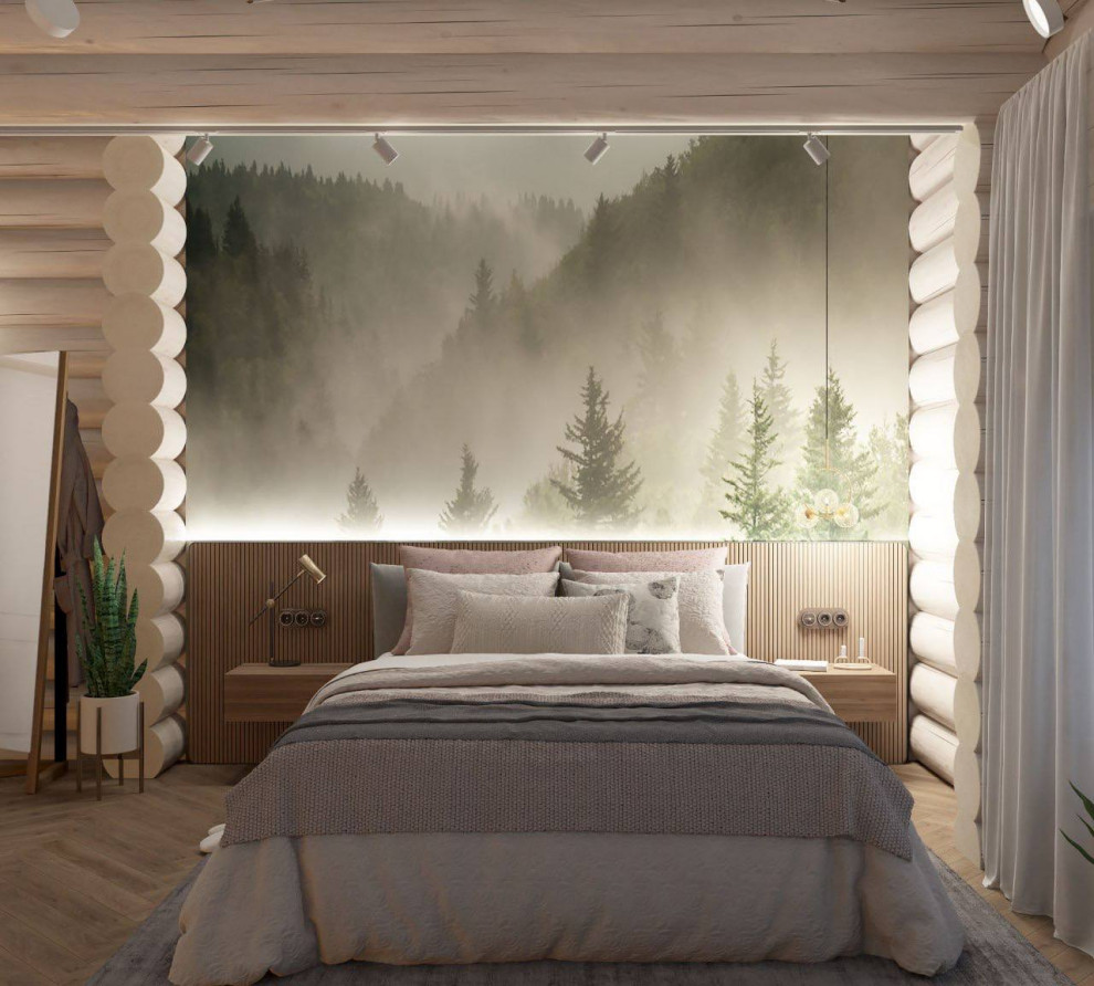 Обложка проекта: Дизайн проект бревенчатого дома "Феерия красок".