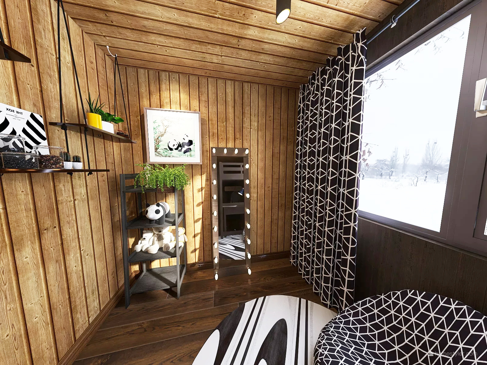 Детская комната в загородном доме.