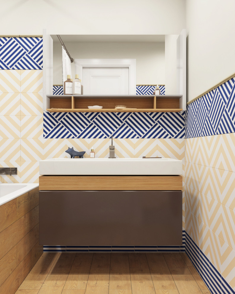 Обложка проекта: Средиземноморский кантри в московской квартире.