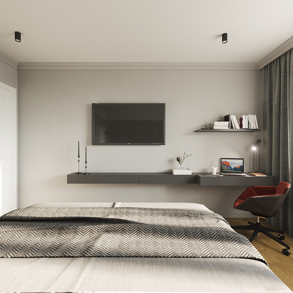 Комната в серых тонах