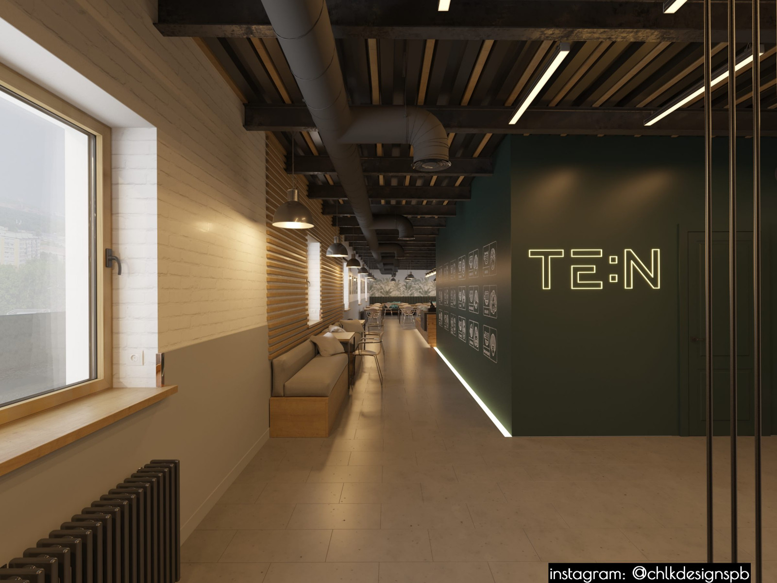 Обложка проекта: Дизайн проект коворкинг кафе