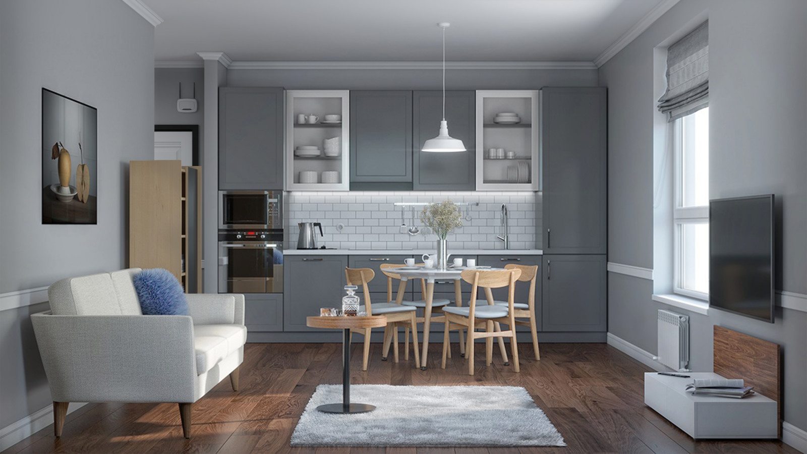 Современная классика в сером цвете