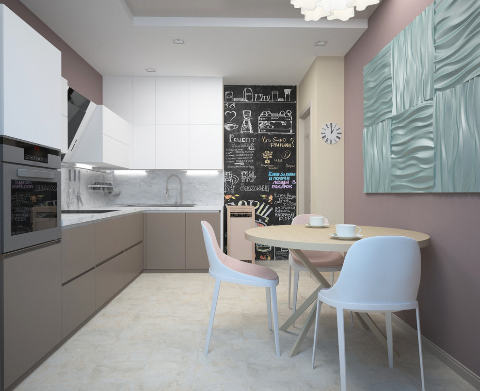 Квартира для Балерины в пудровых тонах.