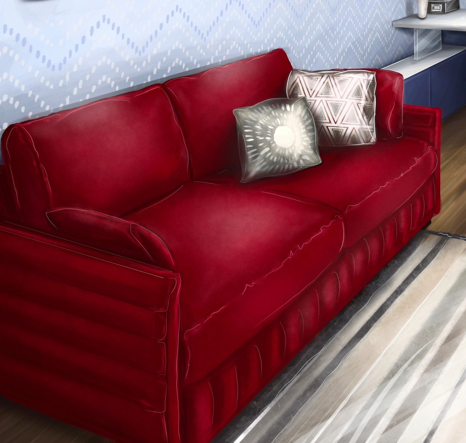 Диван в первоначальном цвете.  У дивана все чехлы съемные!