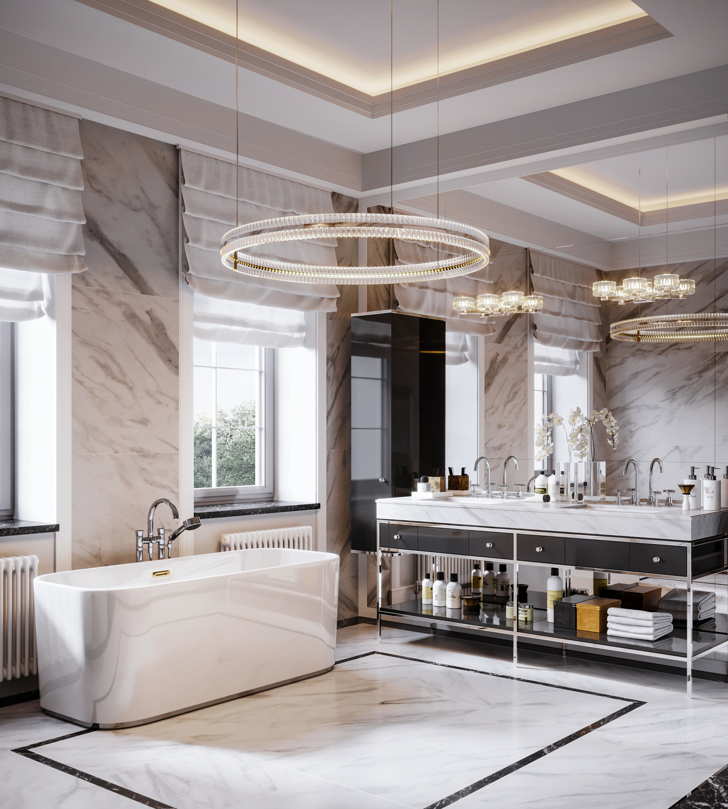 Проект главной ванной комнаты