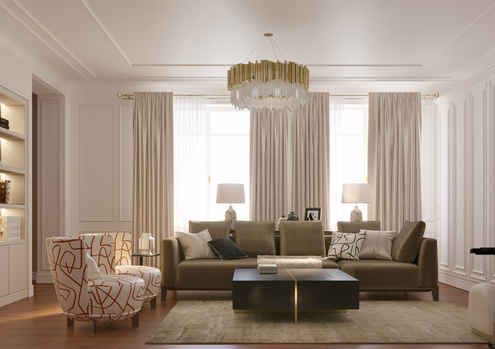 Обложка проекта: Квартира на Андреевском бульваре | Санкт-Петербург