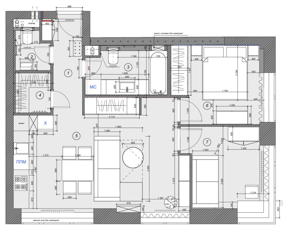 Обложка проекта: Квартира в ЖК Маяковский