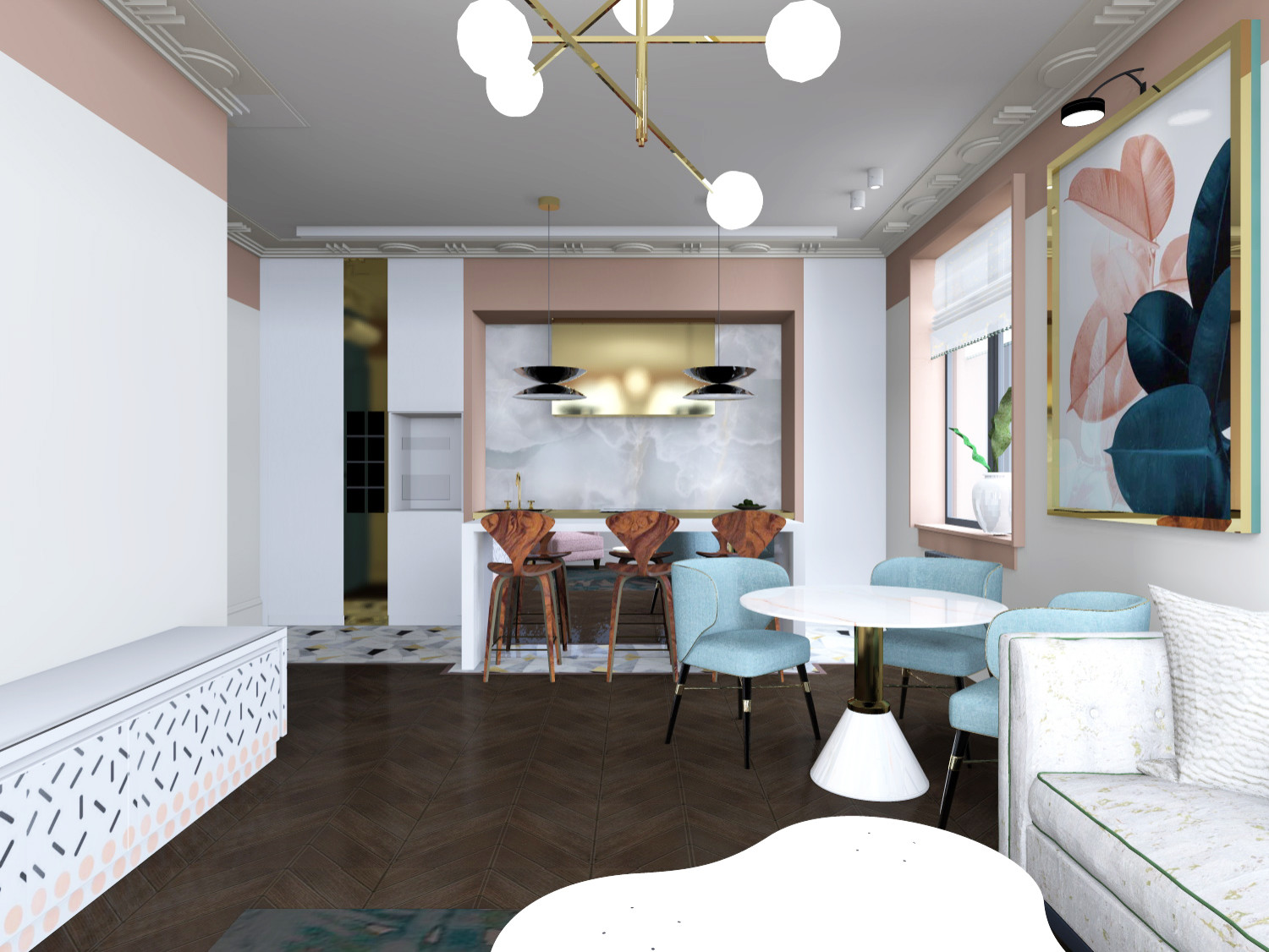 кухня-гостиная