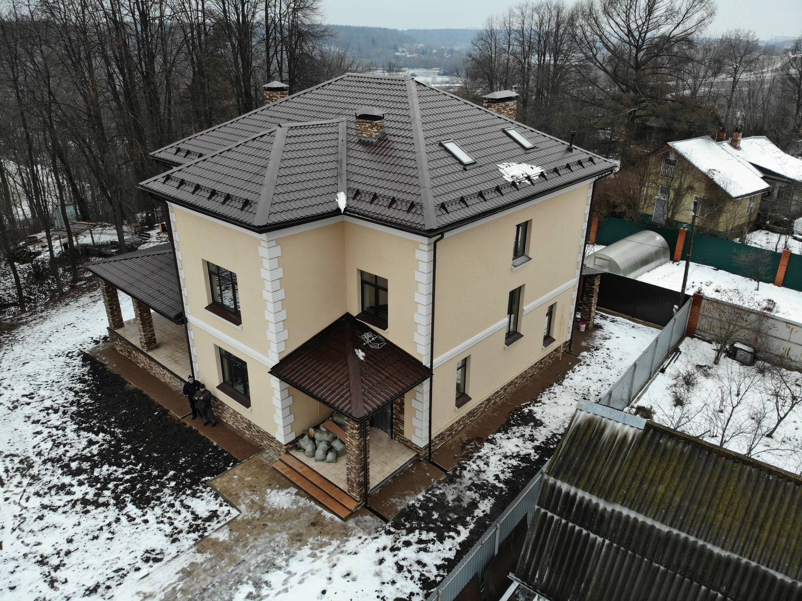 Обложка проекта: Утепление газобетонного дома пенопластом ППС16Ф 150мм по системе Ceresit