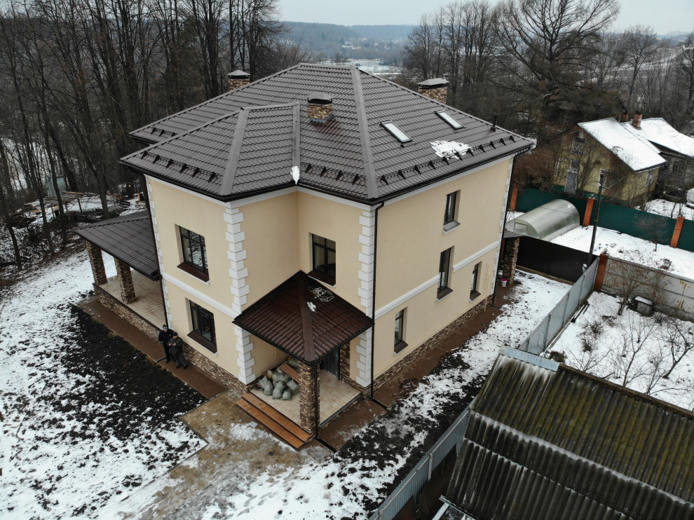 Обложка проекта: Утепление газобетонного дома пенопластом ППС16Ф 150мм по системе Ceresit