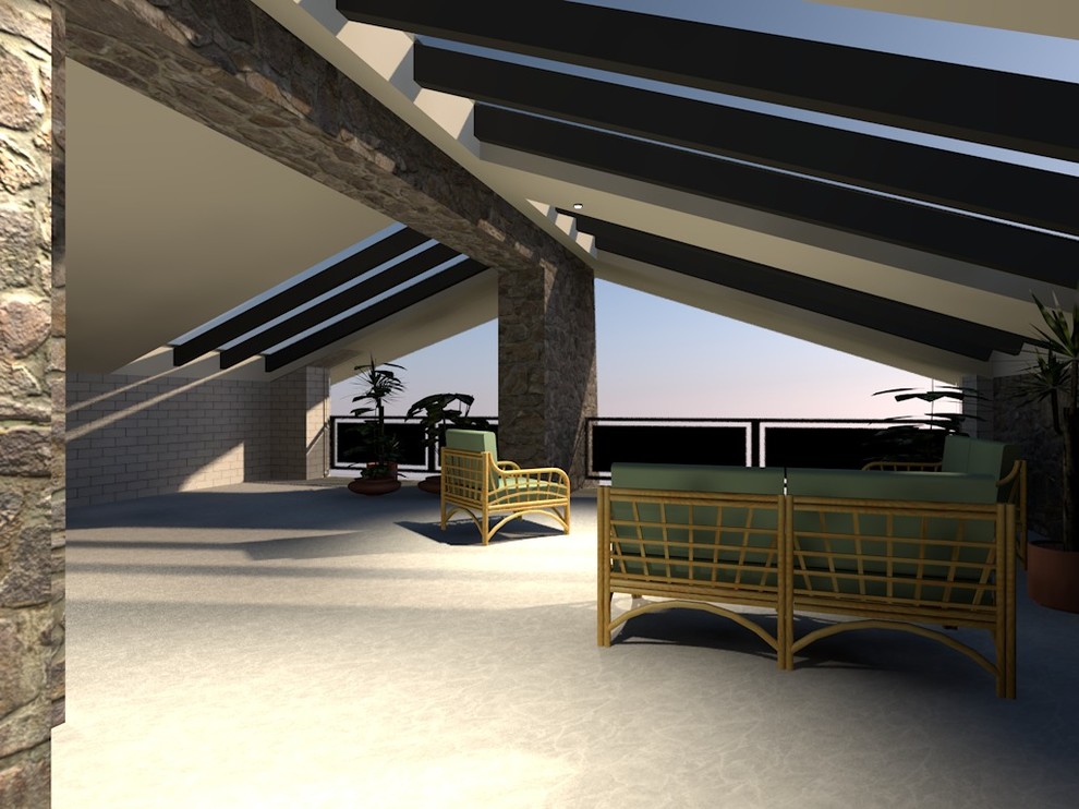 18-080 Трехэтажный жилой дом с башней и террасой под крышей