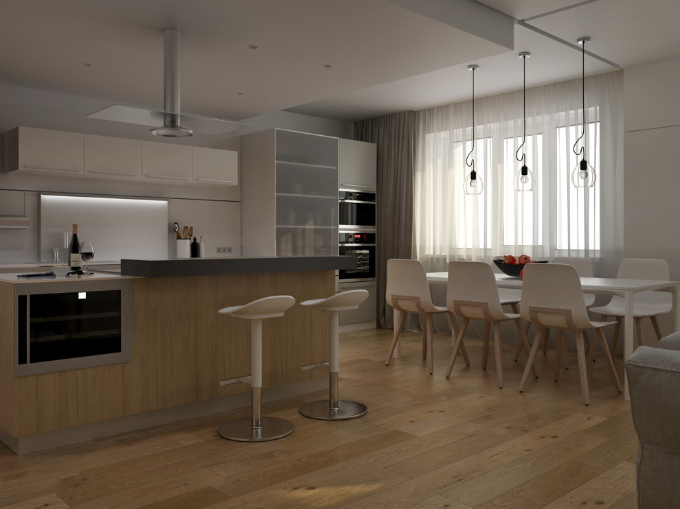 Дизайн проект 6-ти ком. квартиры в современном стиле