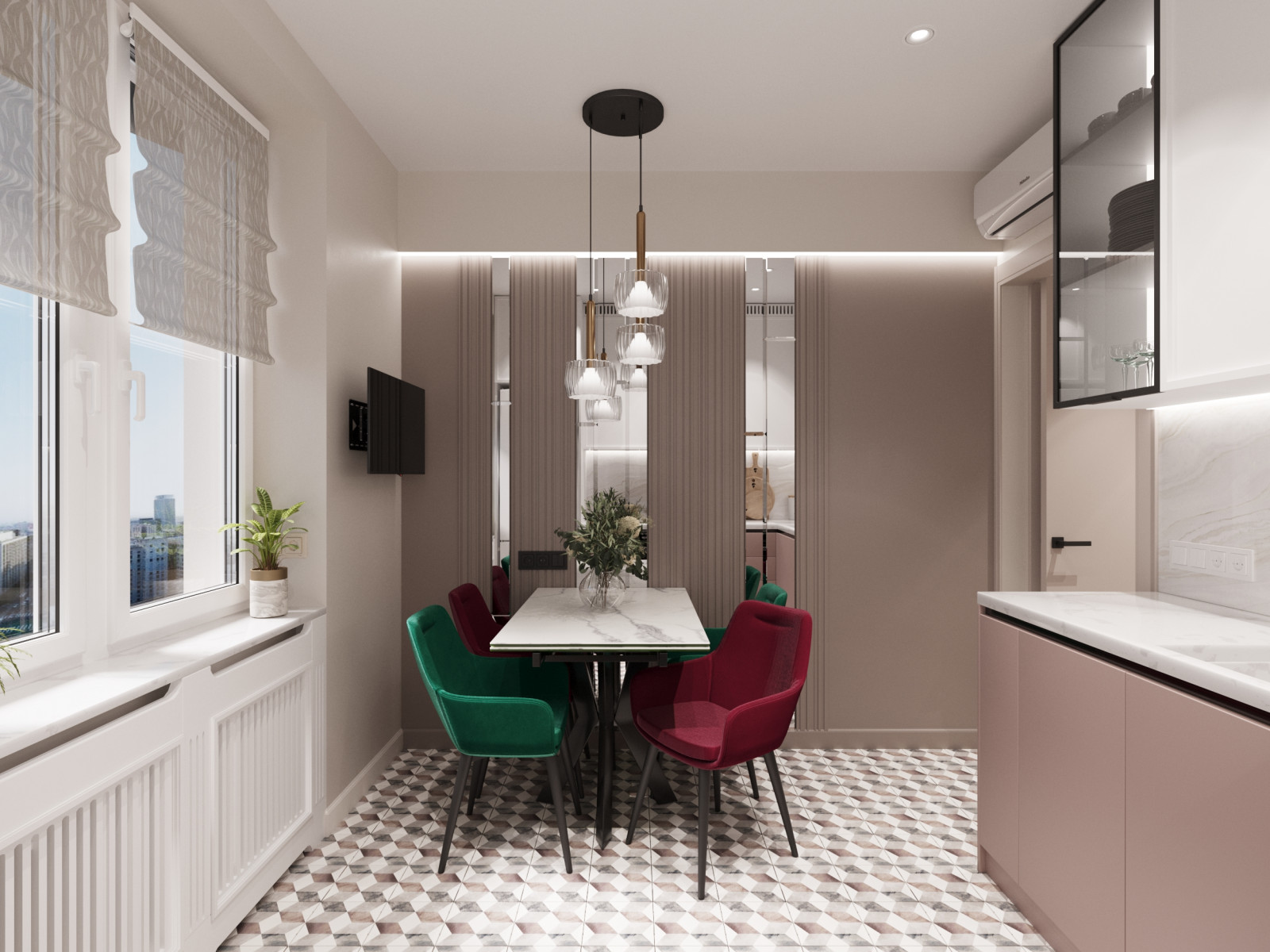 Дизайн проект квартиры 90 м2 с детской комнатой