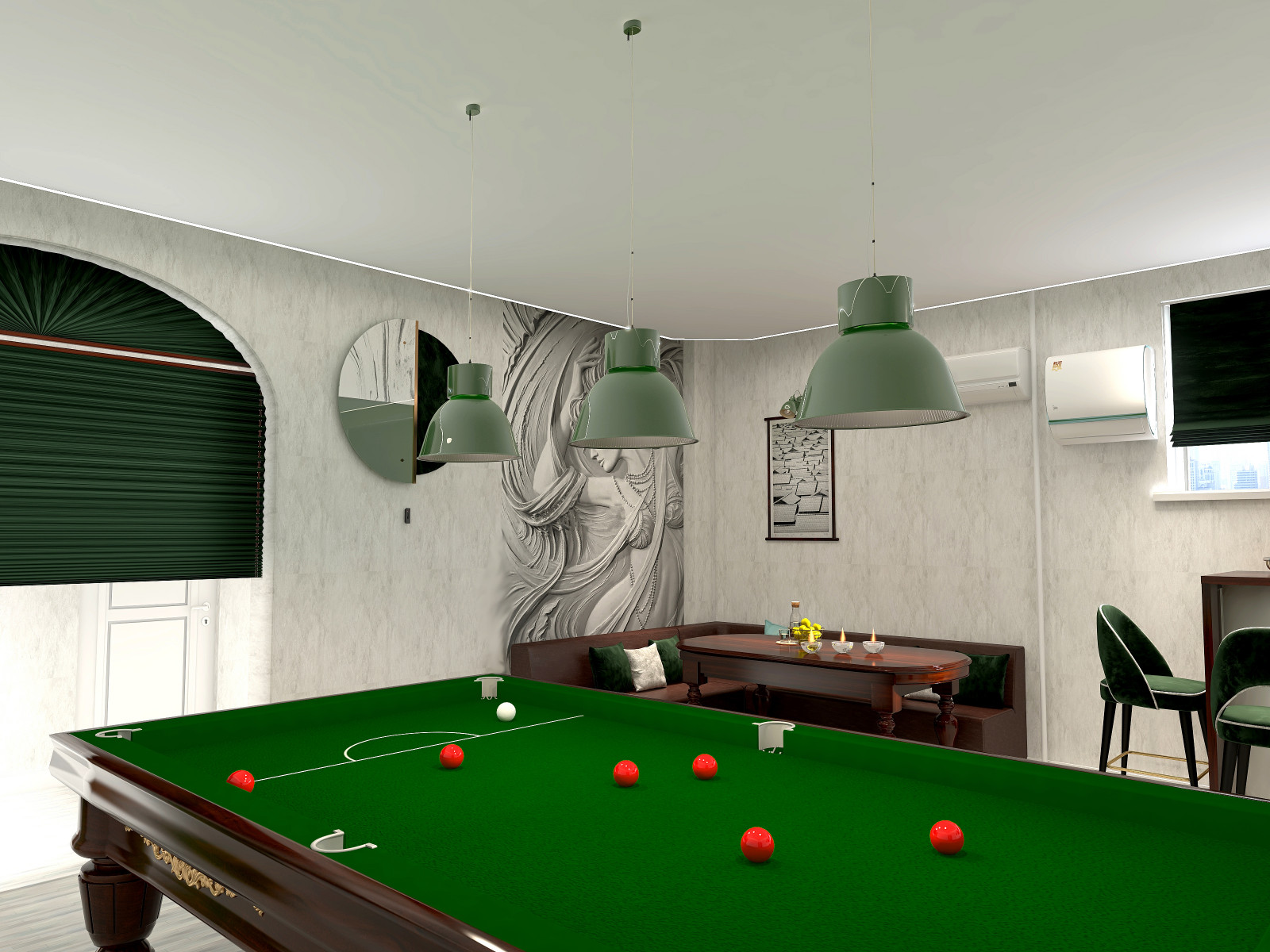 Дизайн проект коммерческого помещения с авторским надзором Сауна "Fun"