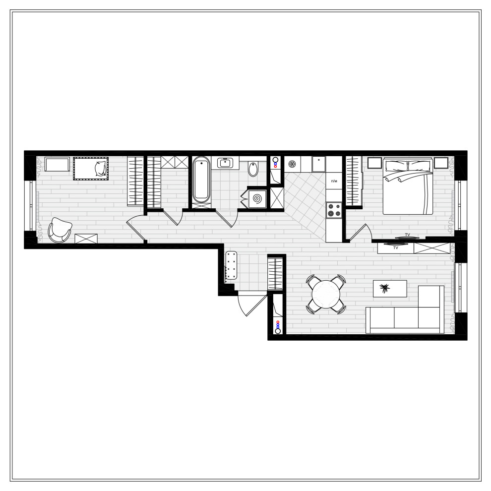 ЖК Ясный, 70 м2