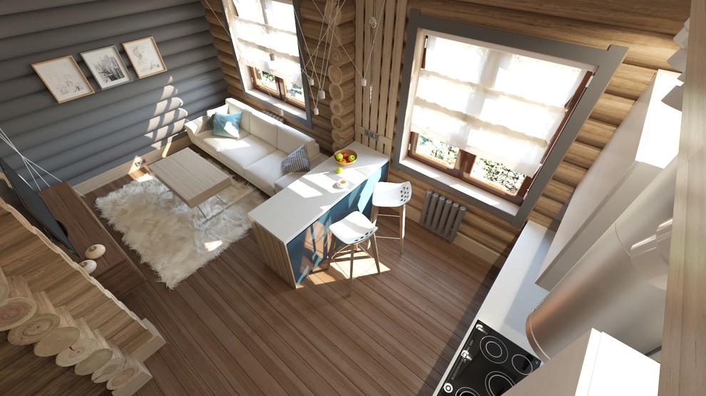 Интерьеры деревянного дома