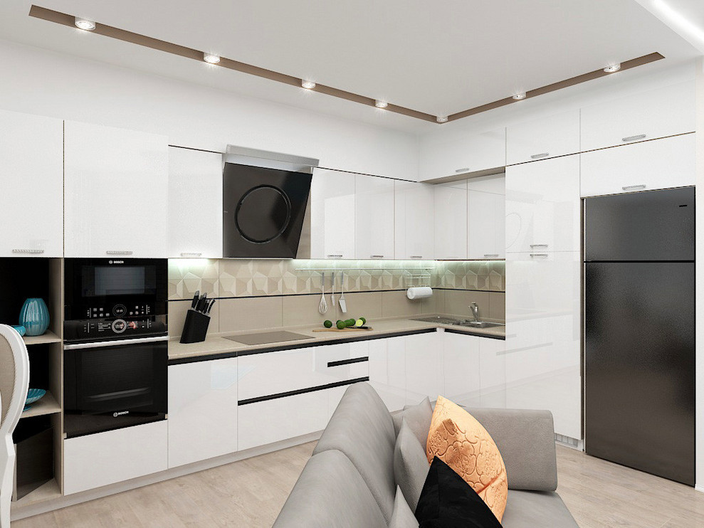 кухня-гостиная в ЖК "Сочи"