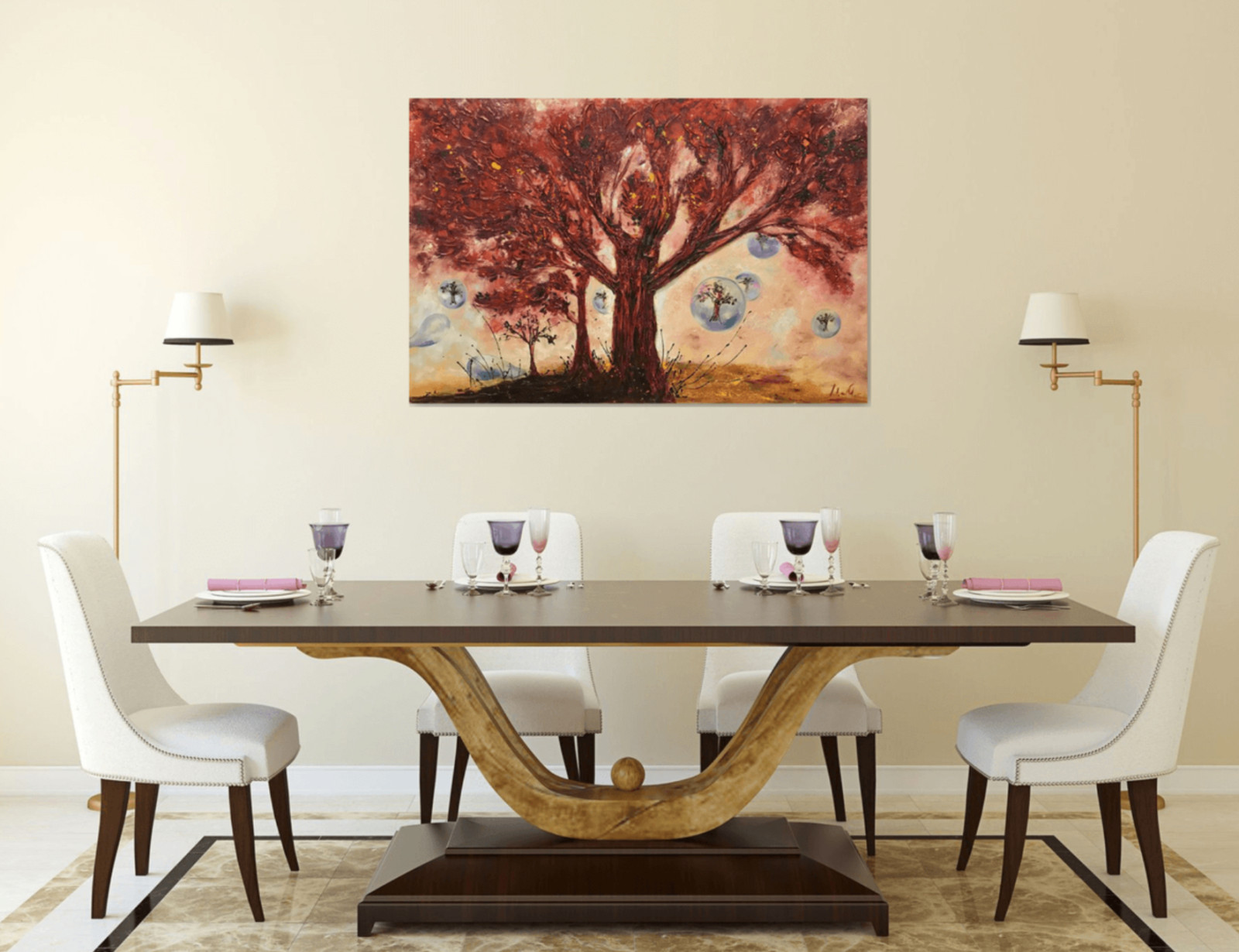 Работы художницы Дианы Маливани - Столовая - Дизайн интерьера (1)