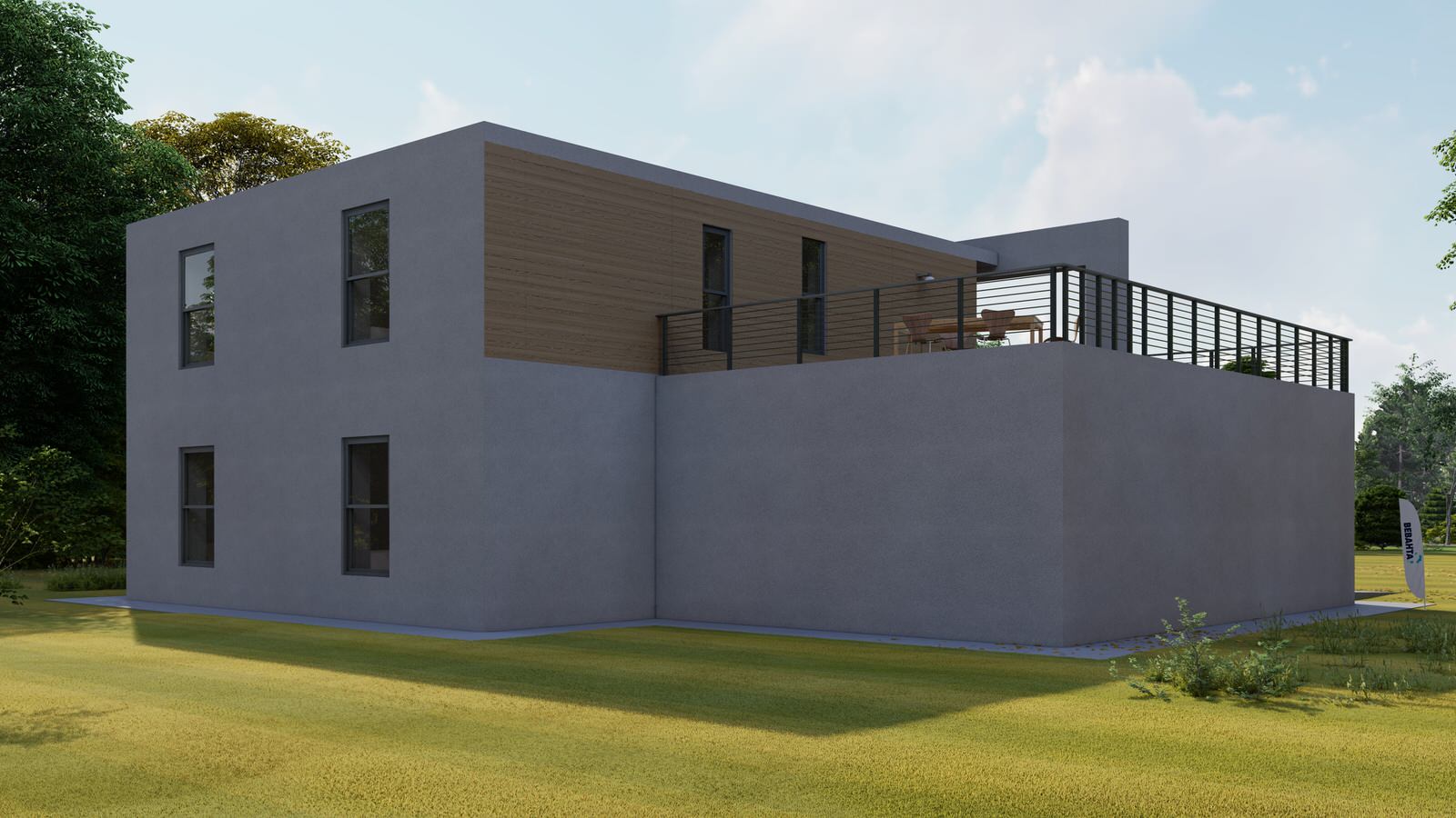 Проект ультра-современного дома в стиле Хай-тек