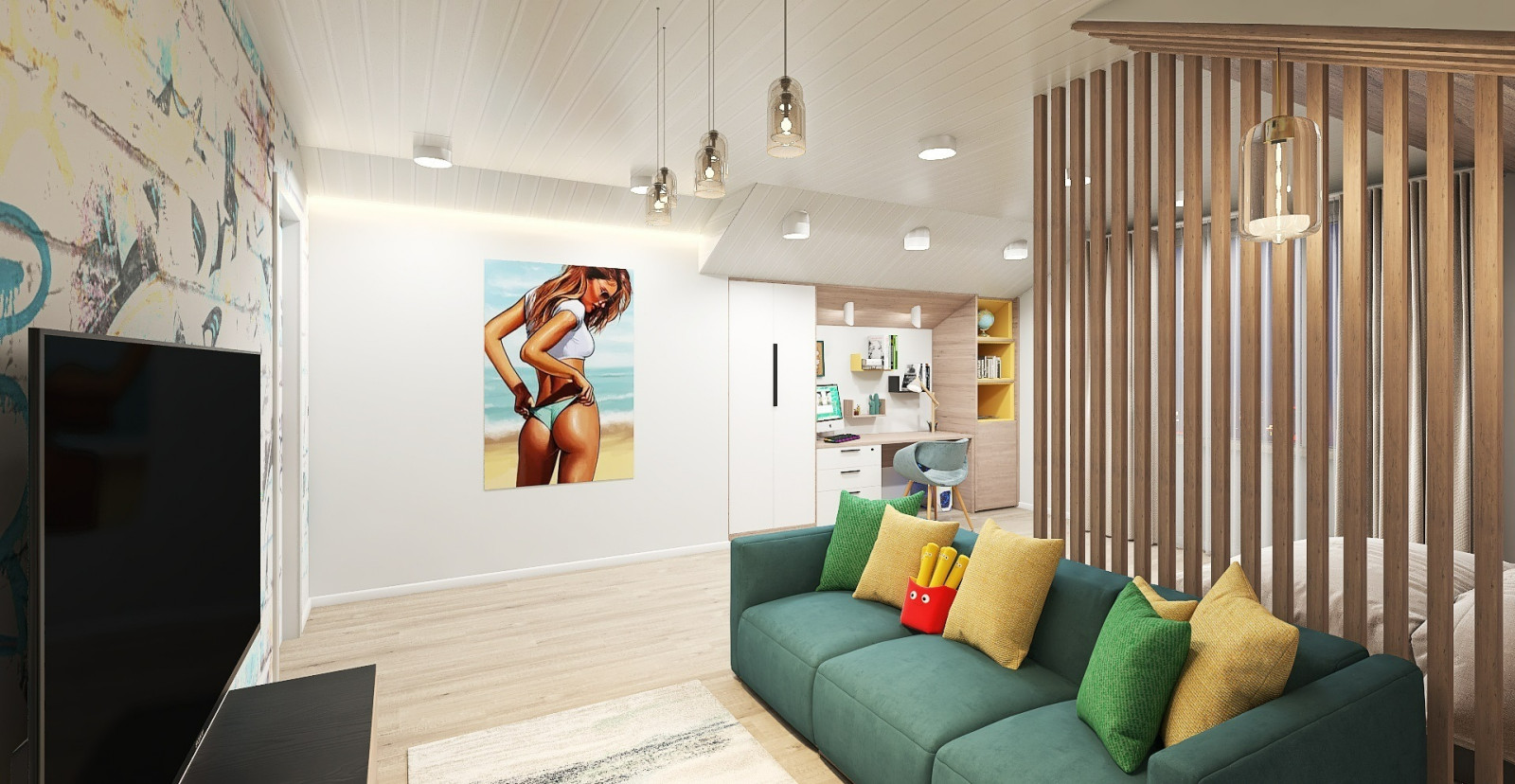 Обложка проекта: Спальня для студента