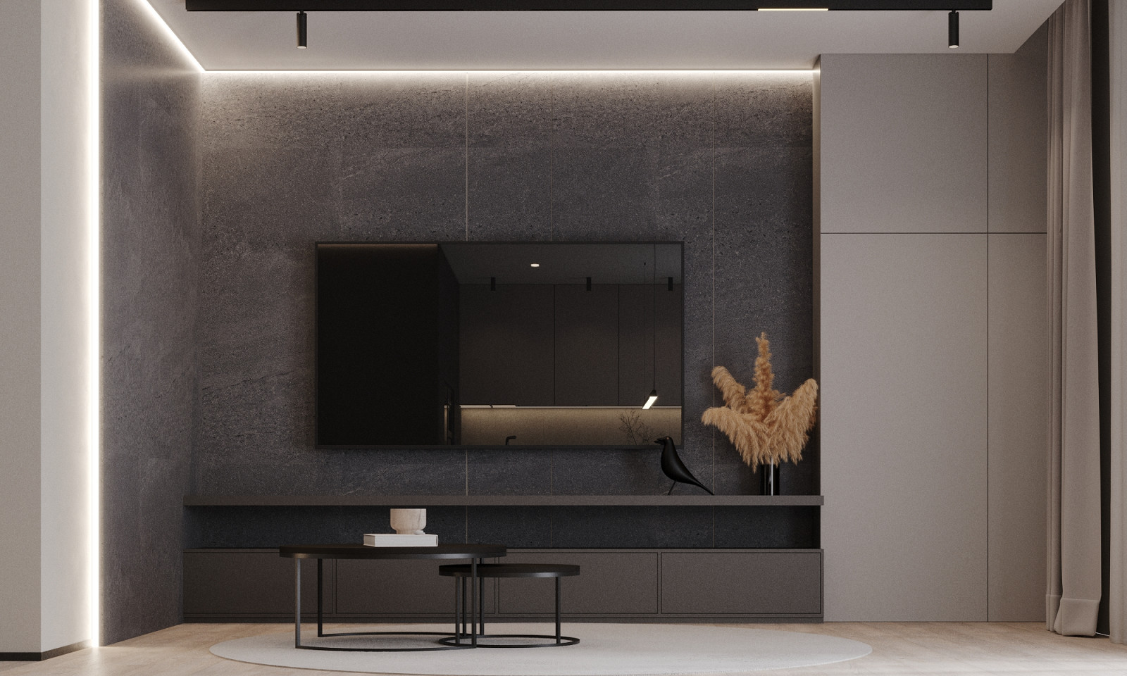 Интерьер квартиры 87м2 в поселке парке Весна