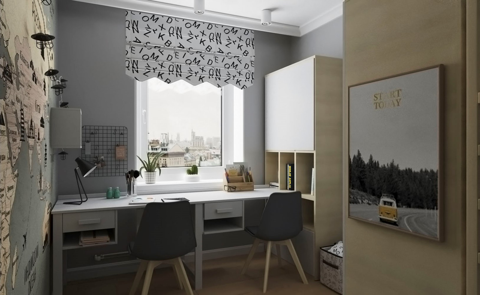 Детская для двоих детей 12 м.кв.