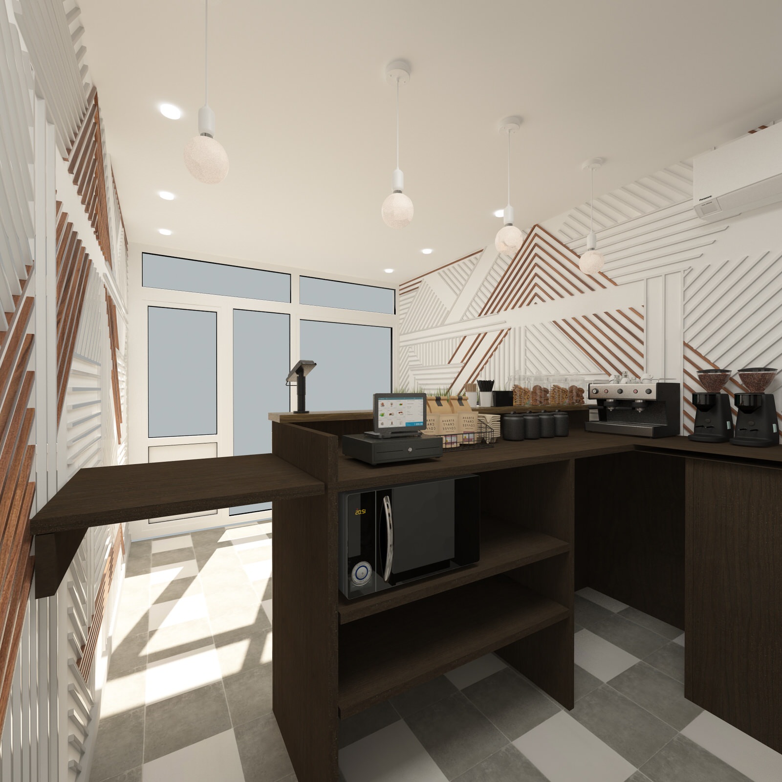 Дизайн интерьера кофейни (Саратов)