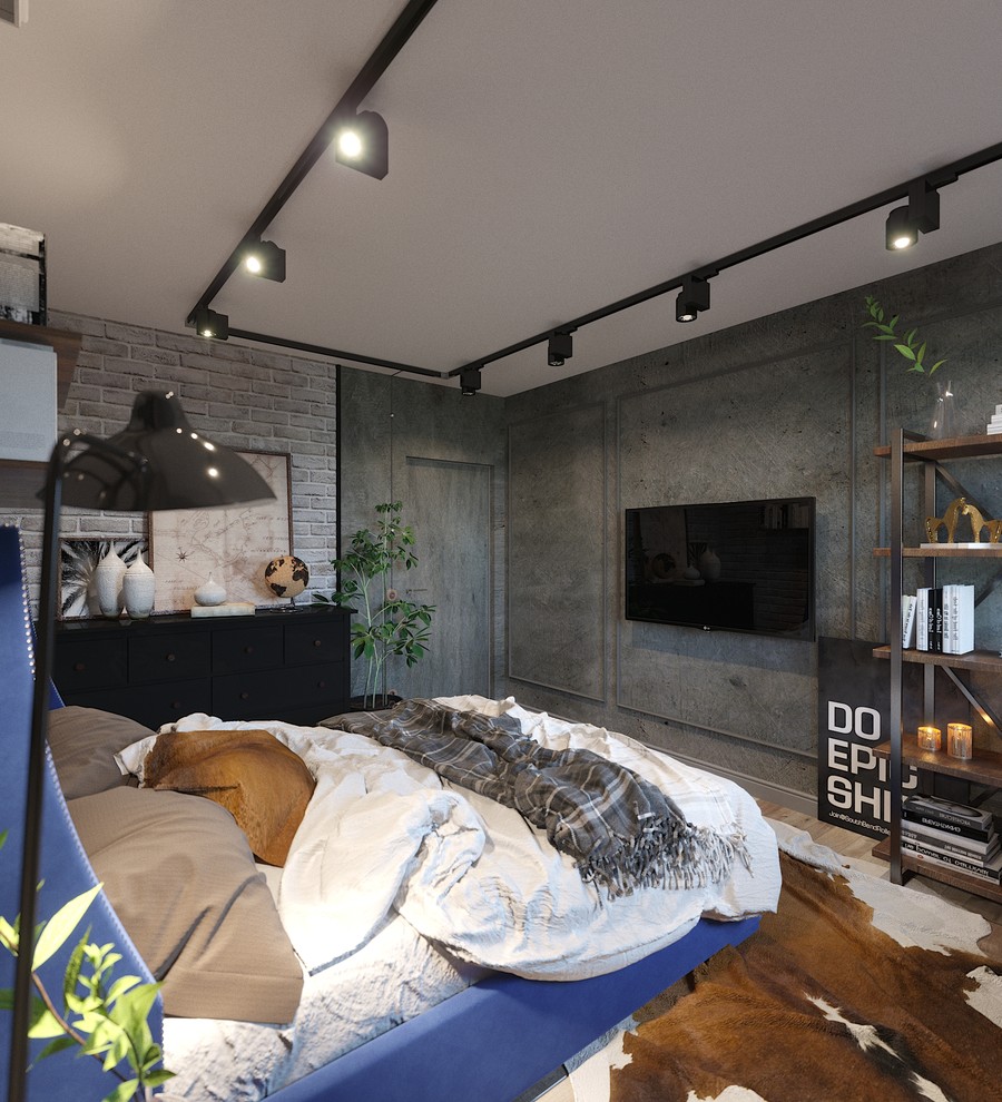 Интерьер спальни на Попова