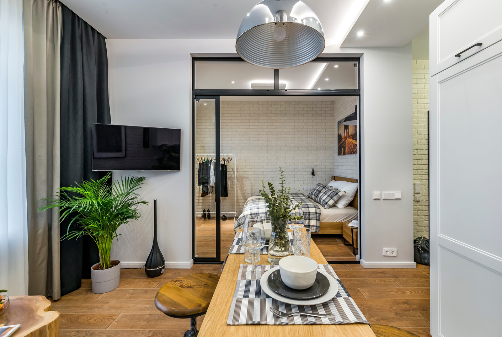 Студия 38м2 в стиле лофт для сдачи в аренду