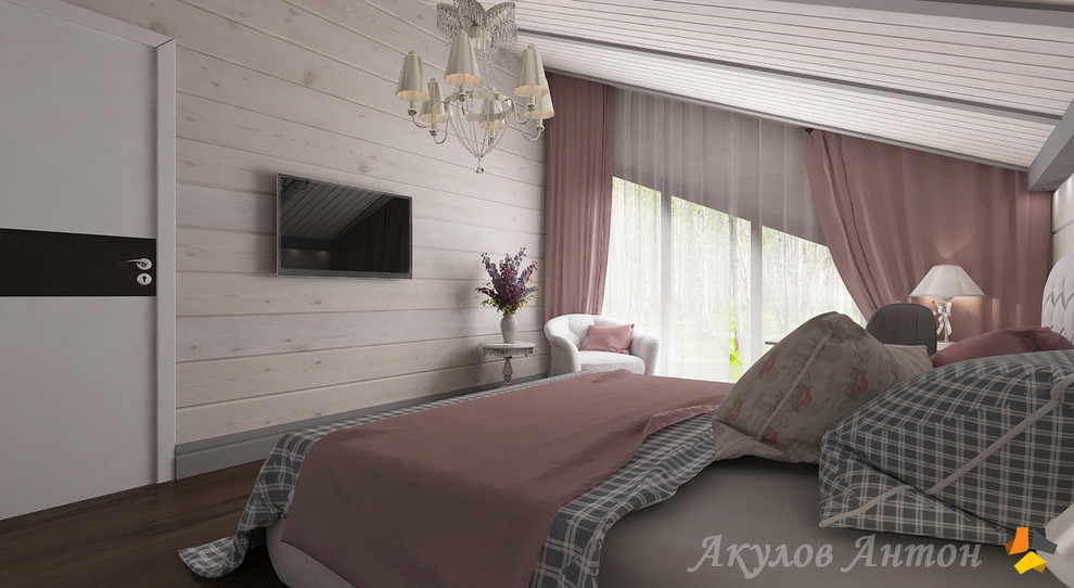 Дизайн-проект коттеджа из клееного бруса. 200 кв.м.